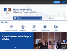 Tablet Screenshot of ambafrance-mx.org
